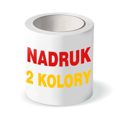 TAŚMA GRODZENIOWA Z NADRUKIEM 2 KOLORY 100mm (500-2250mb)
