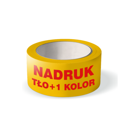 TAŚMA PAKOWA AKRYL Z NADRUKIEM TŁA + 1 KOLOR 48mm x 60y