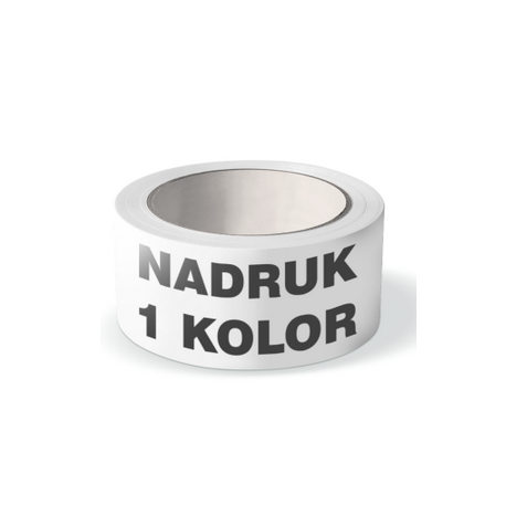 TAŚMA PAKOWA AKRYL CICHA Z NADRUKIEM 1 KOLOR 48mm x 60y